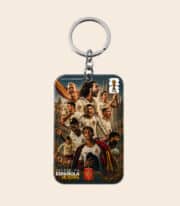Premium Football Printed Metal Key Ring