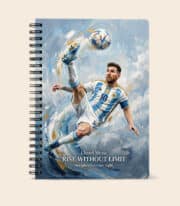Premium Football Hardcover Spiral Notebook