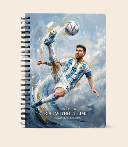Premium Football Hardcover Spiral Notebook